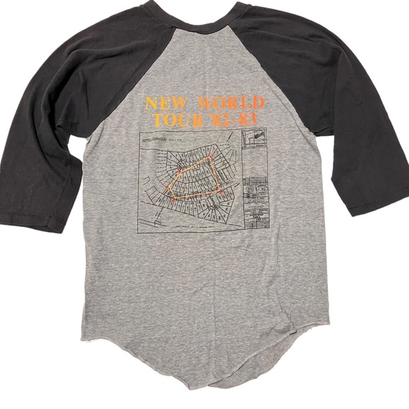 Vintage 80s RUSH New World Tour Signals Concert Raglan Jersey T-Shirt - Picture 4 of 10